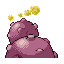 Weezing back-facing sprite from Pokémon Sapphire