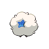 Whimsicott shiny back-facing sprite from Pokémon Black
