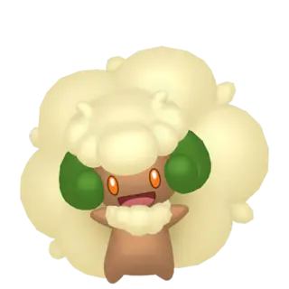 Whimsicott front-facing sprite from Pokémon Scarlet