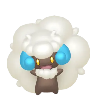 Whimsicott shiny front-facing sprite from Pokémon Scarlet
