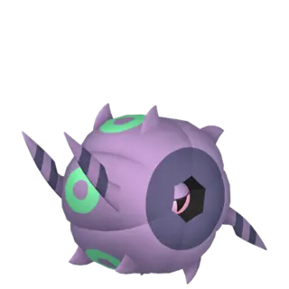 Whirlipede shiny front-facing sprite from Pokémon X