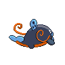 Whiscash shiny back-facing sprite from Pokémon White 2
