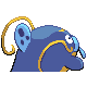 Whiscash back-facing sprite from Pokémon Pearl