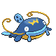 Whiscash front-facing sprite from Pokémon SoulSilver