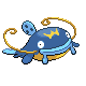 Whiscash front-facing sprite from Pokémon Platinum