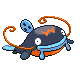 Whiscash shiny front-facing sprite from Pokémon Platinum
