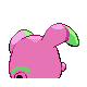 Whismur shiny back-facing sprite from Pokémon Pearl