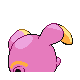 Whismur back-facing sprite from Pokémon HeartGold