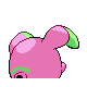 Whismur shiny back-facing sprite from Pokémon HeartGold
