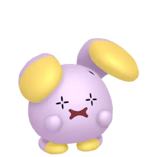 Whismur front-facing sprite from Pokémon Shining Pearl