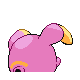 Whismur back-facing sprite from Pokémon Platinum
