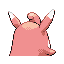 Wigglytuff back-facing sprite from Pokémon FireRed