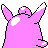 Wigglytuff back-facing sprite from Pokémon Silver
