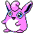 Wigglytuff front-facing sprite from Pokémon Silver