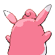 Wigglytuff back-facing sprite from Pokémon SoulSilver