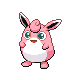 Wigglytuff front-facing sprite from Pokémon SoulSilver