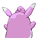 Wigglytuff shiny back-facing sprite from Pokémon SoulSilver