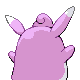Wigglytuff shiny back-facing sprite from Pokémon Platinum