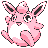 Wigglytuff front-facing sprite from Pokémon Yellow