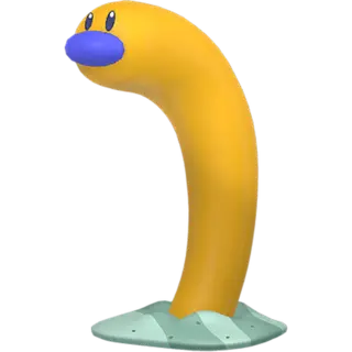 Wiglett shiny front-facing sprite from Pokémon Violet