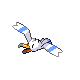 Wingull front-facing sprite from Pokémon Diamond