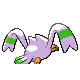 Wingull shiny back-facing sprite from Pokémon Diamond