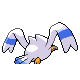 Wingull back-facing sprite from Pokémon HeartGold
