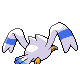 Wingull back-facing sprite from Pokémon Platinum