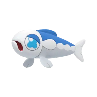 Wishiwashi front-facing sprite from Pokémon Moon