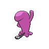 Wobbuffet shiny back-facing sprite from Pokémon Black 2