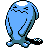 Wobbuffet front-facing sprite from Pokémon Crystal