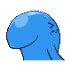 Wobbuffet back-facing sprite from Pokémon Pearl