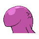 Wobbuffet shiny back-facing sprite from Pokémon Pearl