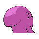 Wobbuffet shiny back-facing sprite from Pokémon HeartGold