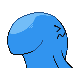 Wobbuffet back-facing sprite from Pokémon Platinum
