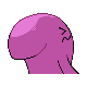 Wobbuffet shiny back-facing sprite from Pokémon Platinum