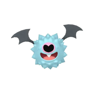 Woobat front-facing sprite from Pokémon Sword