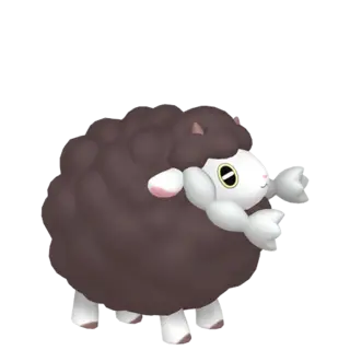 Wooloo shiny front-facing sprite from Pokémon Sword