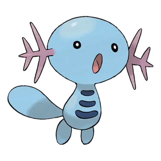 Wooper, the Water Fish Pokémon — Water/Ground-type Pokémon official artwork