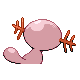Wooper shiny back-facing sprite from Pokémon Diamond
