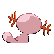 Wooper shiny back-facing sprite from Pokémon SoulSilver