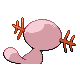 Wooper shiny back-facing sprite from Pokémon Platinum