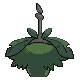 Wormadam back-facing sprite from Pokémon Pearl