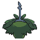 Wormadam shiny back-facing sprite from Pokémon Pearl