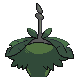 Wormadam back-facing sprite from Pokémon HeartGold