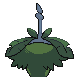 Wormadam shiny back-facing sprite from Pokémon HeartGold