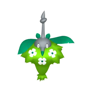 Wormadam front-facing sprite from Pokémon Shining Pearl