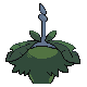 Wormadam shiny back-facing sprite from Pokémon Platinum