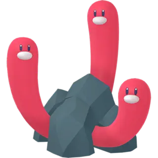 Wugtrio front-facing sprite from Pokémon Scarlet