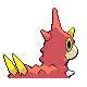 Wurmple back-facing sprite from Pokémon SoulSilver
